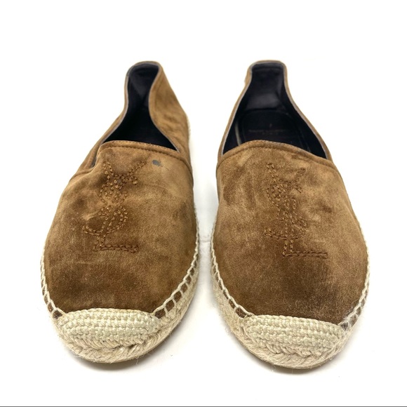 SAINT LAURENT brown suede espadrilles, 38.5 - Picture 3 of 13